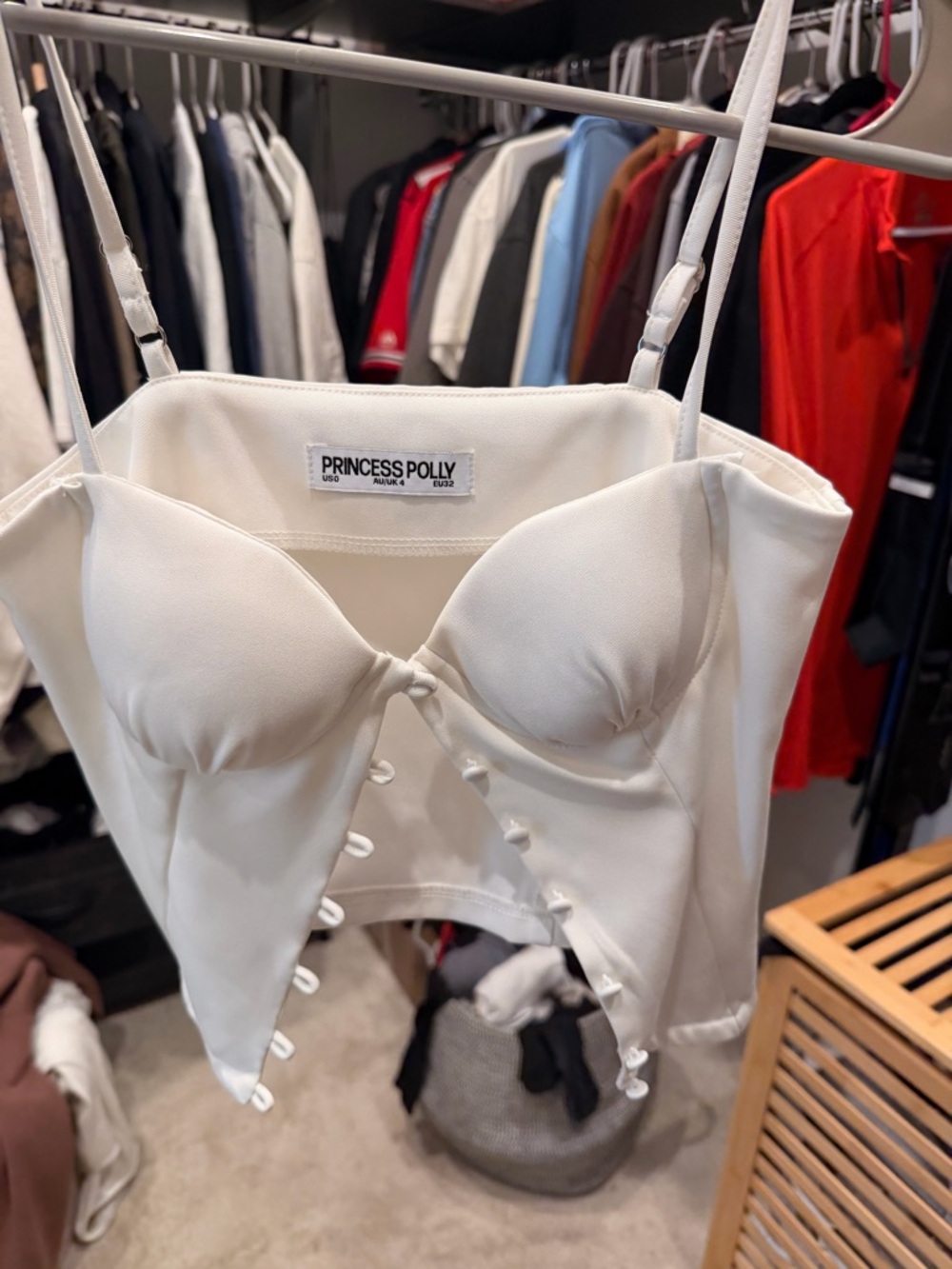Princess Polly White Corset Top